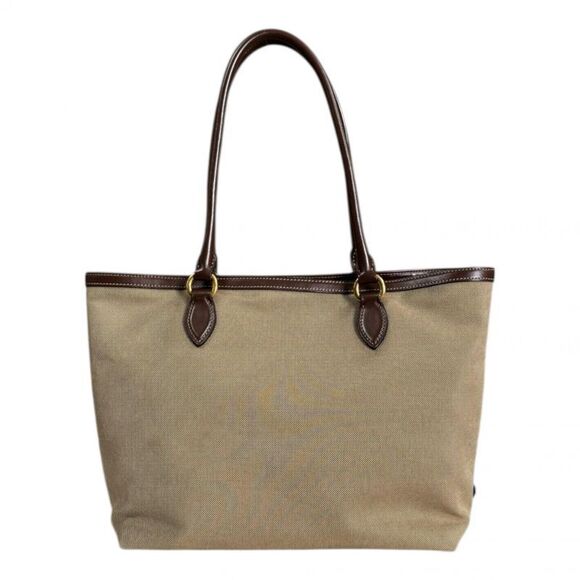 Prada Logo Jacquard Tote Bag Canvas 1bg159 Beige Ladies Prada Used Prada - Picture 3 of 10